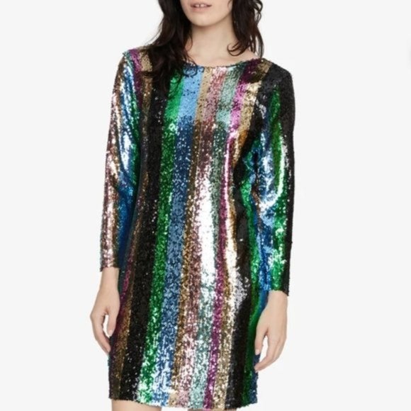 Sanctuary Sequined Over the Rainbow PRIDE LBGTQ Fun Party Dress Small NWT - Picture 5 of 16